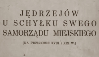 Jędrzejów XVII-XIXw.